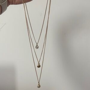 Elegant Gold color  Layered Necklace